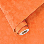 Wallercity Creative Orange Flocking Fabric Contact Paper by Wallercity