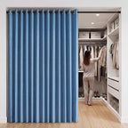 RYB HOME Accordion Style Room Divider Curtain-100% Blackout Folding Accordion - Image 8