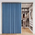 RYB HOME Accordion Style Room Divider Curtain-100% Blackout Folding Accordion - Image 8
