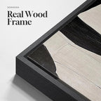 Framed Black and Beige Abstract Wall Art, 2 Piece Canvas Prints Paintings - Image 5