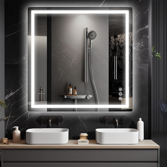 Memobarco 36"x 36" Bathroom Mirror by MEMOBARCO