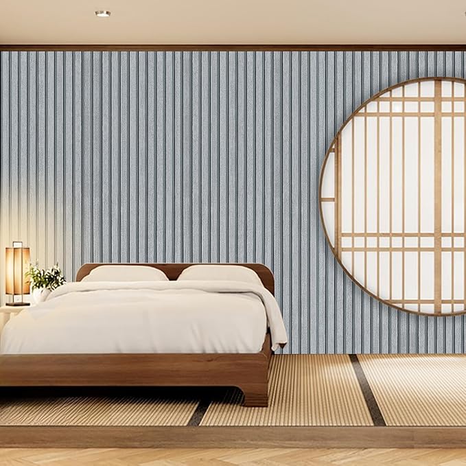 Gray Wood Slat Peel and Stick Wallpaper - Image 5