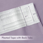 MIULEE Lilac Back Tab Blackout Curtains 84 Inch Length 2 Panels Set - Image 4