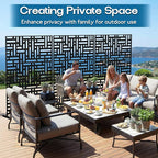 MTART Metal Privacy Screen 72" H x 47.2" Decorative Outdoor Privacy Screen - Image 4