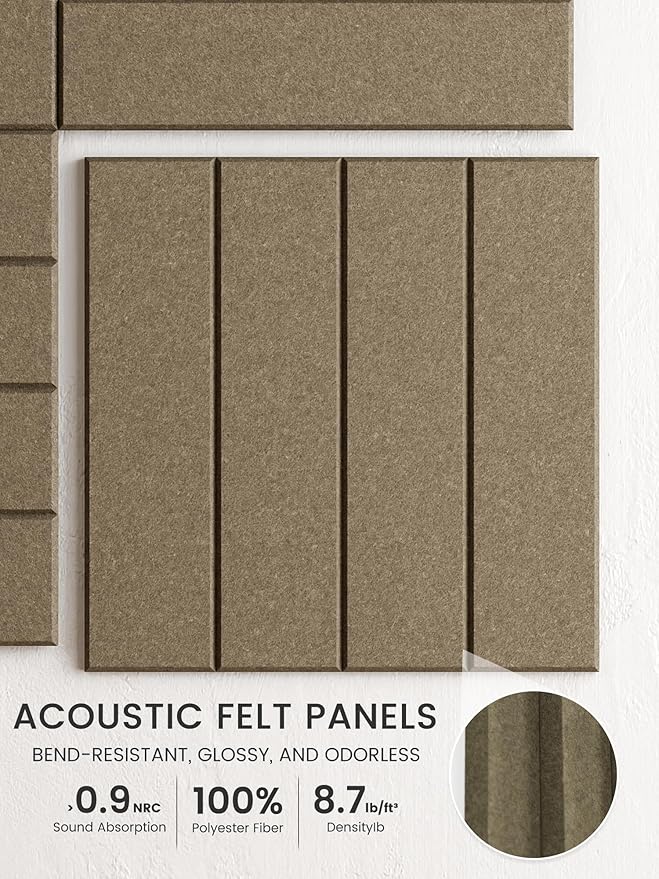 Bumusty Large Cork Board Alternative-48 x 36" Felt Bulletin Board Tiles - Image 3