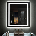 LOAAO 24”X30“ RGB LED Bathroom Mirror by LOAAO