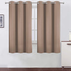 LEMOMO Cappuccino Blackout Curtains 38 x 54 Inch Length/Set of 2 Curtain by Lemomo