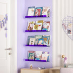 upsimples Acrylic Shelves for Wall Decor, Living Room, Floating Bookshelves for - Image 4