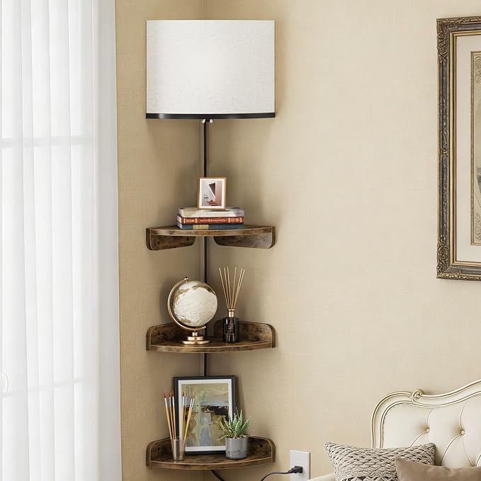YAOHUOO Corner Shelf Wall Mounted by YAOHUOO