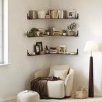 WOPITUES Floating Shelves for Wall 40″W x 8″D, Long Wall Mounted Shelves Set of - Image 5