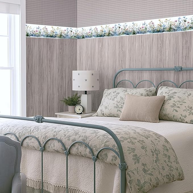 Wildflower Wallpaper Border 196x4 Inch Peel and Stick Wall Border Self Adhesive - Image 7