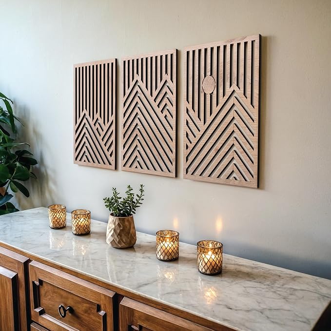 qmmp Modern Wooden Wall Sculptures by qmmp