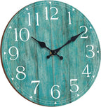 12 Inch Teal Wall Clock by HYLANDA