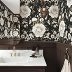 Laatse Boho Wallpaper Peel and Stick Dark Floral Wallpaper - Image 6