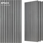 TO-TH Wood-Look Acoustic Panel, 4 Pack 47.2” x 23.6” Soundproof Wall Panels by TO-TH
