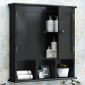 TaoHFE Black Bathroom over the Toilet Storage Cabinet, Wall Medicine Cabinet by TAOHFE