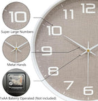 8 Inch Modern Wall Clocks Battery Operated - Image 6