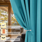 BONZER Room Divider Curtain Total Privacy Wall Noise Reducing Wide Blackout - Image 2