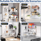 YASONIC Corner Shower Caddy, No Drilling Shower Shelf - Image 9