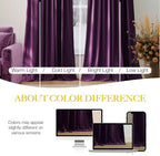 NICETOWN Purple Velvet Curtains 90 inch Long - Image 4