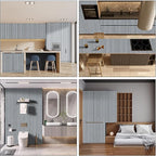 Gray Wood Slat Wallpaper - Image 2