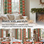 Lajode Plaid Curtains for Living Room 84 Inches Long - Image 3