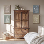 Framed Boho Botanical Wall Art for Living Room, 4 Piece Rustic Floral Canvas - Image 4