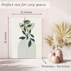 Induslyfe Large Framed Boho Canvas Wall Art Set of 3, Mid Century Modern room - Image 6
