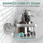 Veken Shower Caddy 6-Pack, Family Choice Award Winner, Large Wall Mounted - Image 2