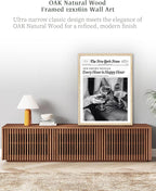 iHery Unframed Trendy NewsPaper Black Wall Art Prints Set of 1, 12x16in Canvas - Image 5