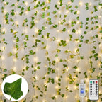 suddus Vines with Light for Bedroom, 200 LED Fairy Lights with Vines, Ivy by SUDDUS