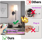 YHCDLAMP Battery Operated Wall Sconce Light - Image 5