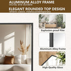 Koonmi 78"x35" Floor Mirror Full Length, Bedroom Floor Body Mirror - Image 4