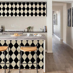 Simon&Siff Retro Checkered Peel and Stick Wallpaper Black and White Wallpaper - Image 6