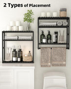 Galood Over The Toilet Storage Bathroom Shelves Wall Mounted 3 Tier Space Saver - Image 5