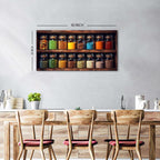 Colorful Kitchen Wall Art Mason Jar Spices Pictures Dining Room Wall Decor - Image 3