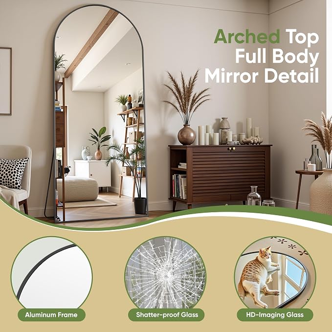 Full Length Mirror, Oversized Floor Mirrors, Leaning Free Standing Mirrors - Image 6