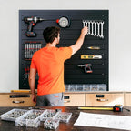 Yuzzy Slat Wall Paneling 4 x 4ft, Garage Slatwall Panel Wall Storage Systems - Image 5