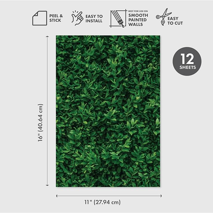 Main Street Peel and Stick Wallpaper Eco-Friendly Sheets 12 Pack, 11 X 16 Inch - Image 2