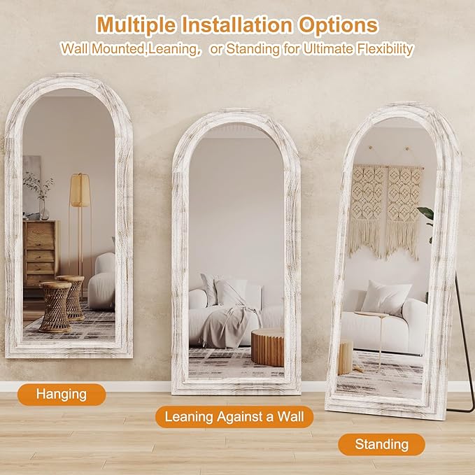 ZHUNFA External Three-Layer Arched Full Length Mirror - Image 5
