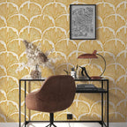 Tempaper x Novogratz Golden Mustard Feather Palm Removable Peel and Stick - Image 9