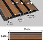 From Plain to Beautiful in Hours WPC Exterior Wall Slat Panels Waterproof - Image 2
