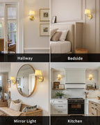 PUSU LED Cordless Gold H9.6 inch Small Wall Sconces Set of 2, Rechargeable - Image 6