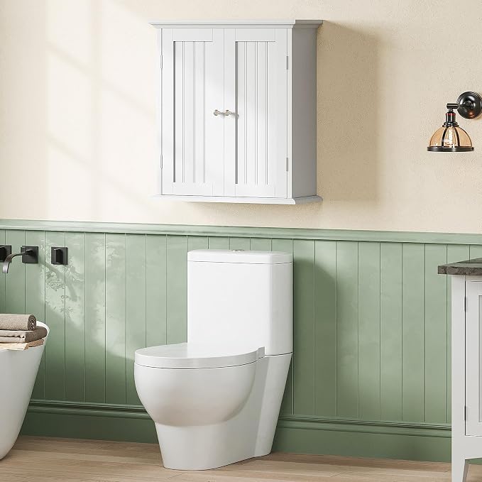 ChooChoo Bathroom Wall Cabinet Set of 2, Over The Toilet Space Saver Storage - Image 7