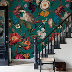 Zeeko Floral Wall Mural Peel and Stick Wallpaper 148" W x 98" H Removable Large - Image 5