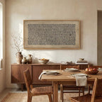 Large Framed Abstract Wall Art for Living Room, Neutral Wabi Sabi Black Brown - Image 4