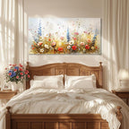 SERIMINO Modern Wildflower Wall Art, Rustic Botanical Floral Extra Large Artwork - Image 4