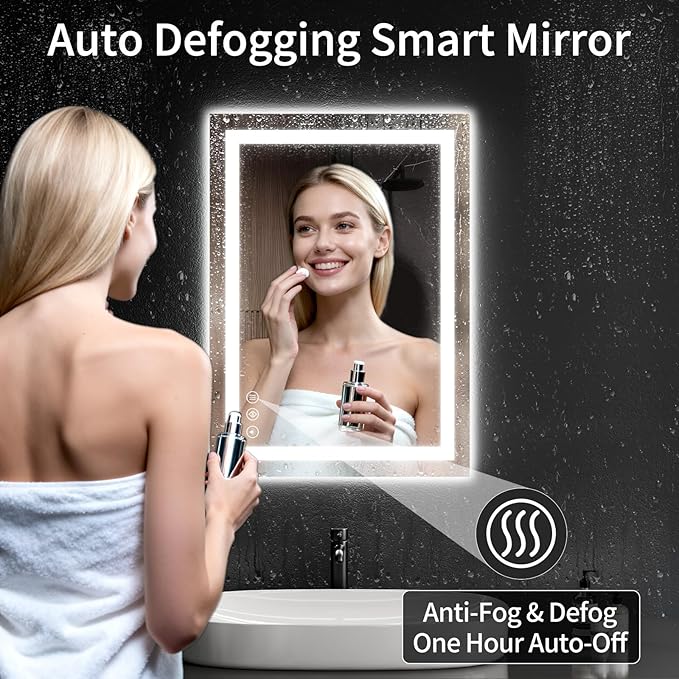 LED Bathroom Mirrors 20"x30" Bathroom Mirror - Image 3