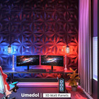 40 PCS 3D Wall Panels for Interior Wall Décor Black 11.8"*11.8" Covering Panels - Image 5