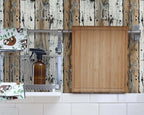 FLFK Shiplap Wallpaper Peel and Stick Removable Wood Wallpaper 16" x 256" Vinyl - Image 4